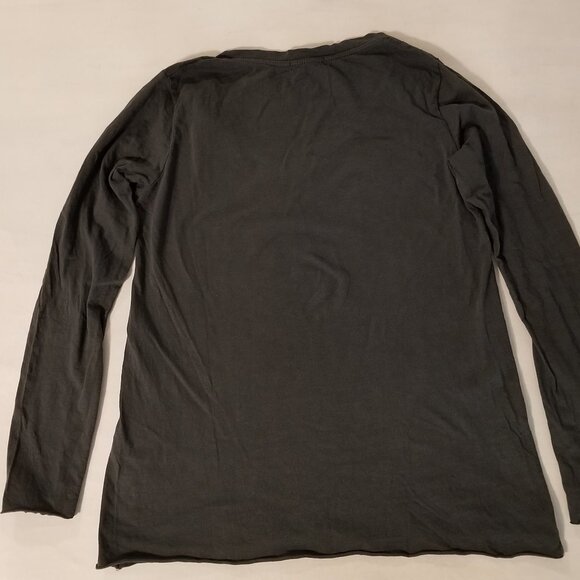 Le Cinque Terre - Olive Green w/ White - Womens Long Sleeve Shirt - From Italy - Picture 6 of 7